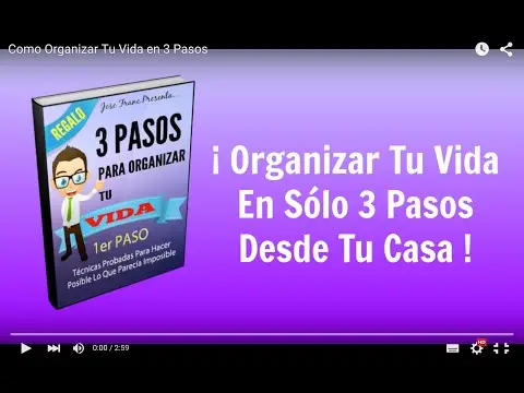 Puntos Más Importantes de Mi Libro «3 Pasos Para Organizar Tu Vida»