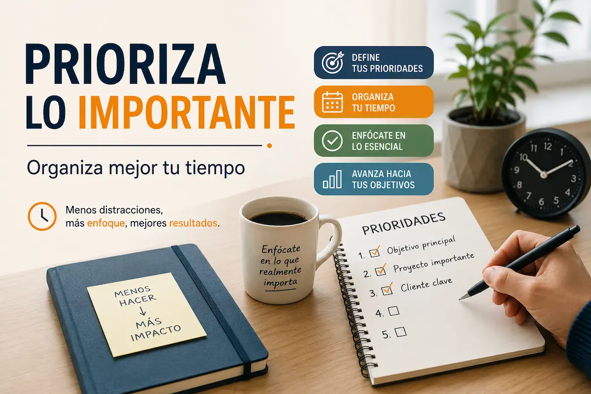 Priorizar lo importante para organizar mejor tu tiempo