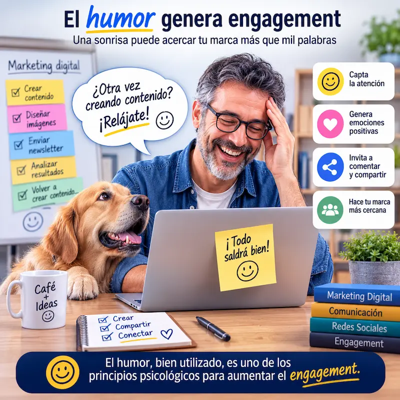 Humor para aumentar el engagement en marketing digital