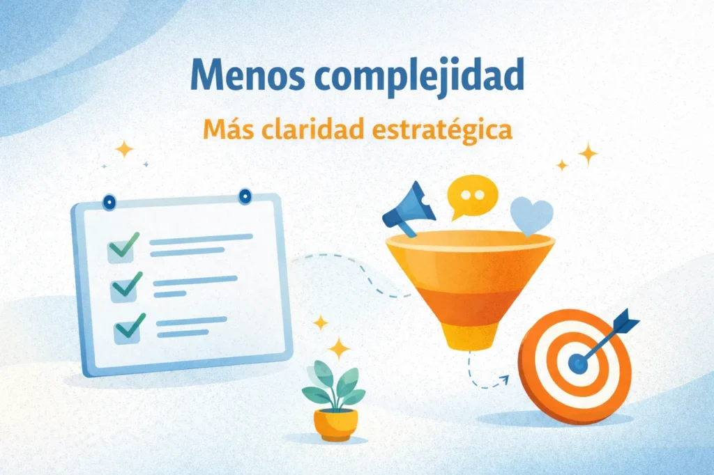 Simplificar el marketing digital para trabajar con más claridad estratégica y menos complejidad