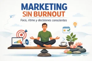 Marketing sin burnout: estrategia sostenible para hacer marketing digital sin agotamiento