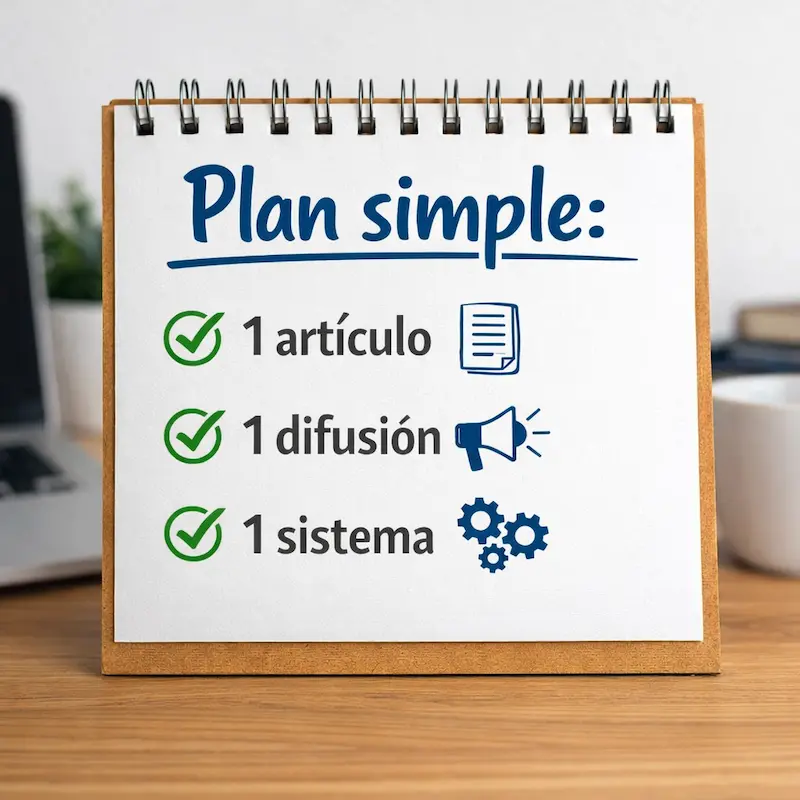 ejemplo de plan de marketing digital simple con contenido difusión y sistema