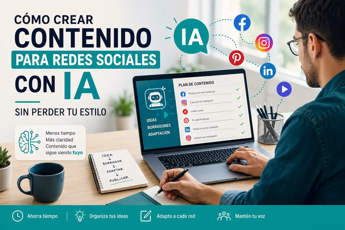Cómo crear contenido para redes sociales con IA sin perder tu estilo