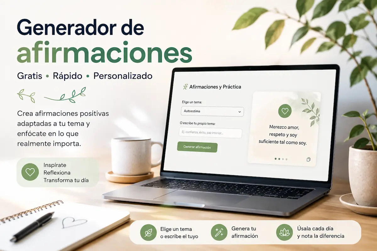 Generador de afirmaciones gratis